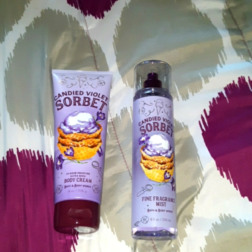 Candied Violet Sorbet Set